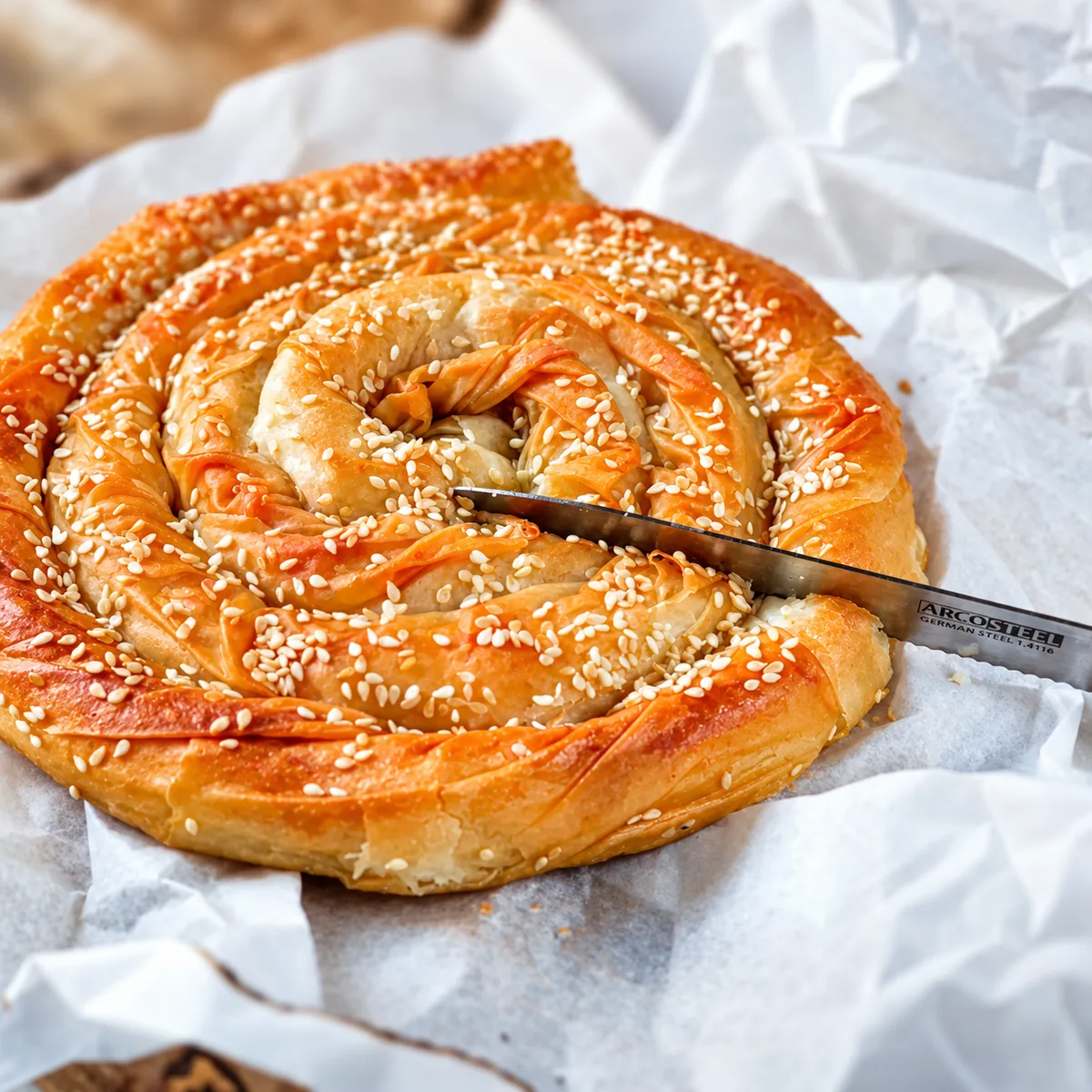 בורקס שבלול גבינה ותרד
